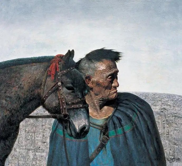 罗中立-《老土墙》(158cmx147cm)-龙在空间