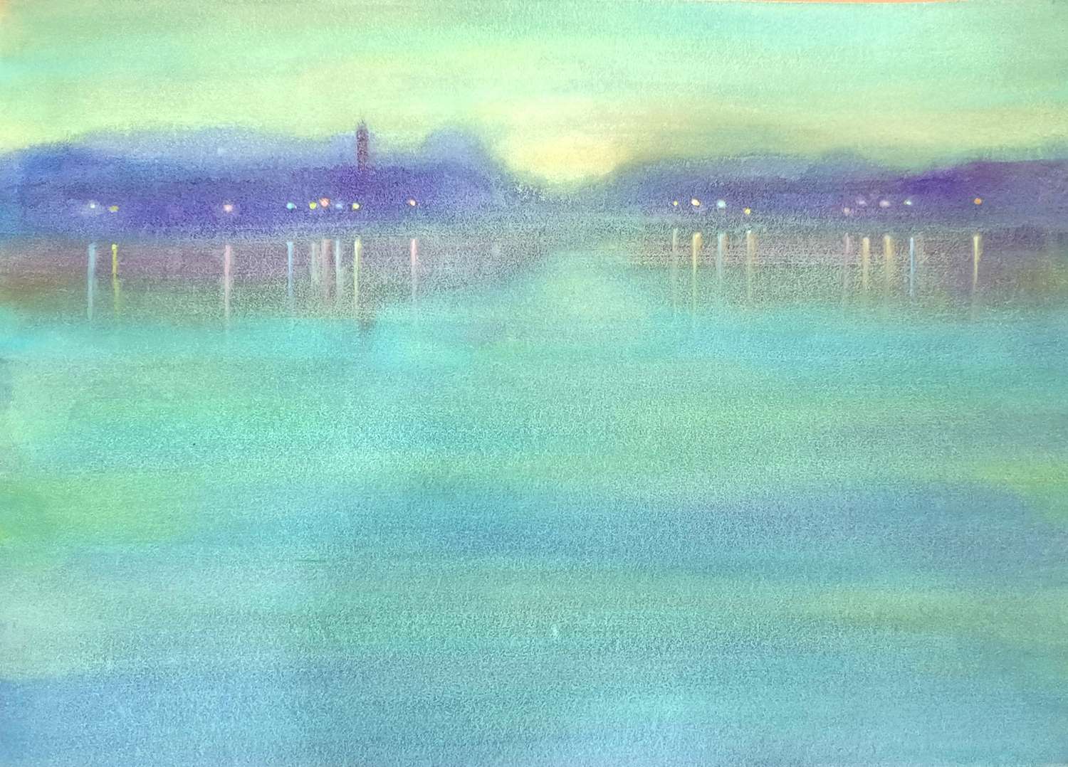袁伟-《袁伟水彩》(50cmx35cm)-龙在空间