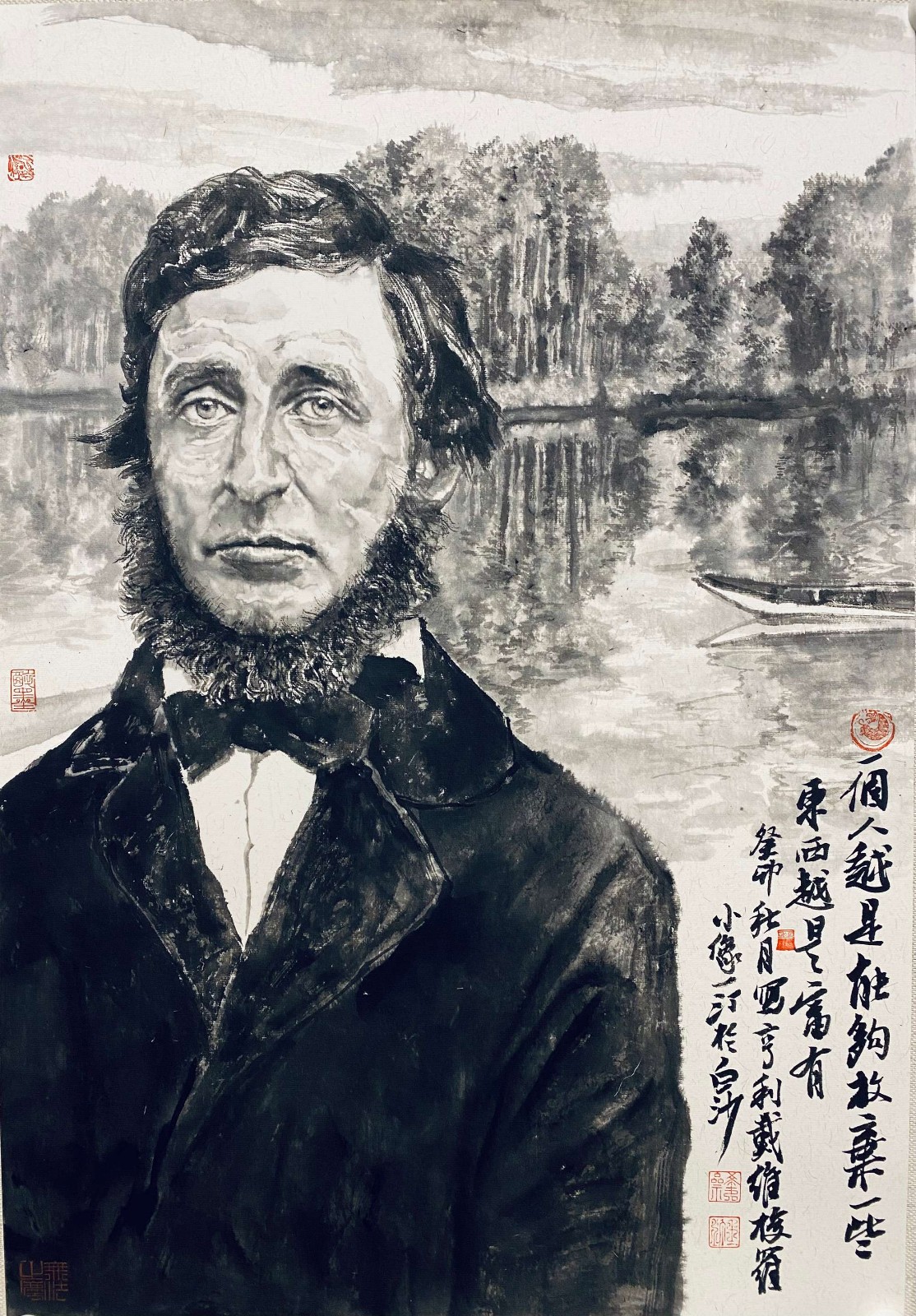 王一汀_中外名人水墨肖像系列(二)
