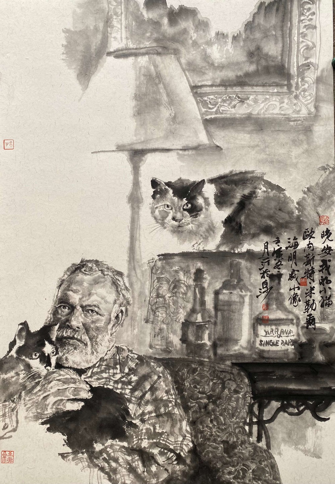 王一汀_中外名人水墨肖像系列(二)
