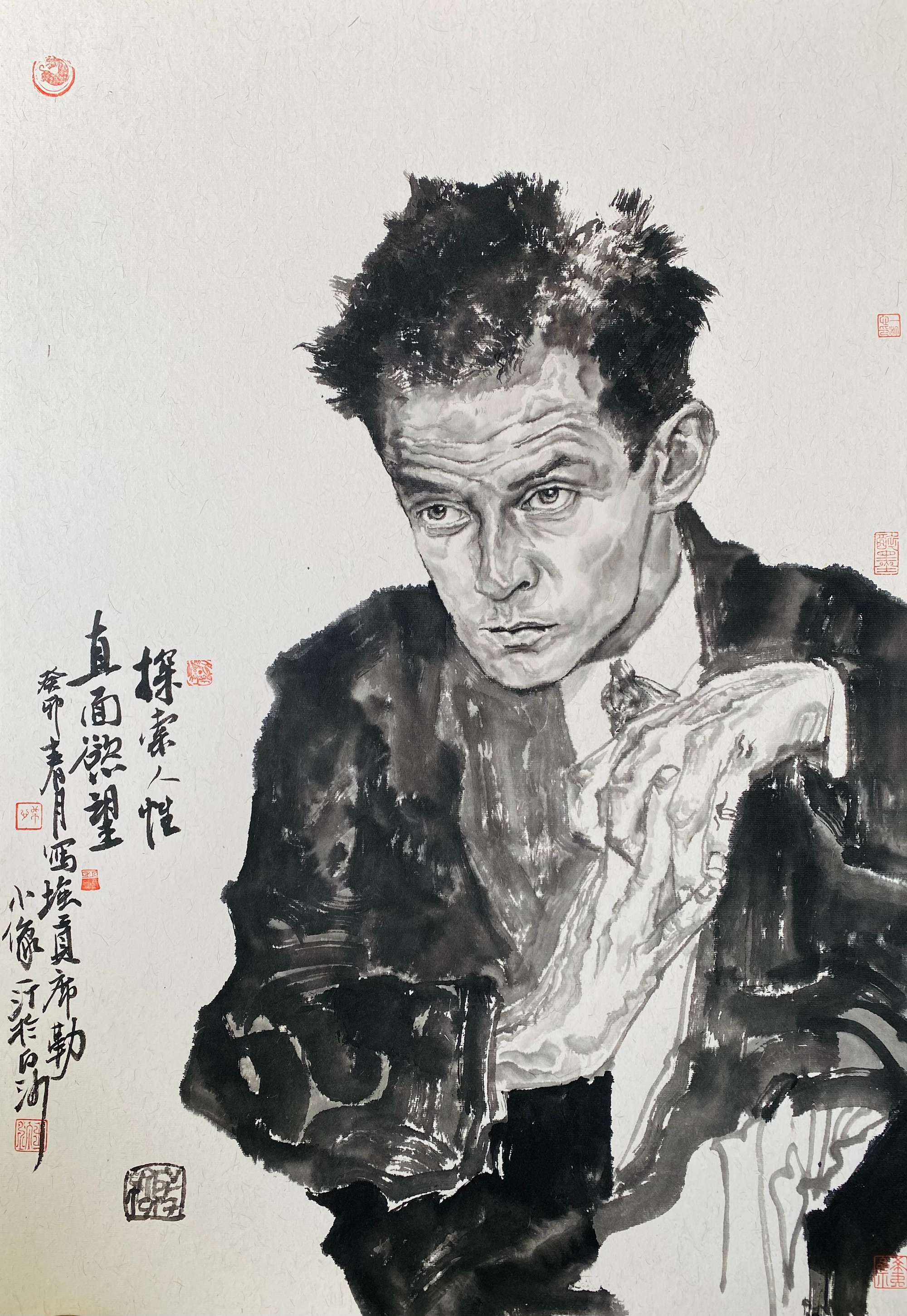 王一汀_中外名人水墨肖像系列(二)