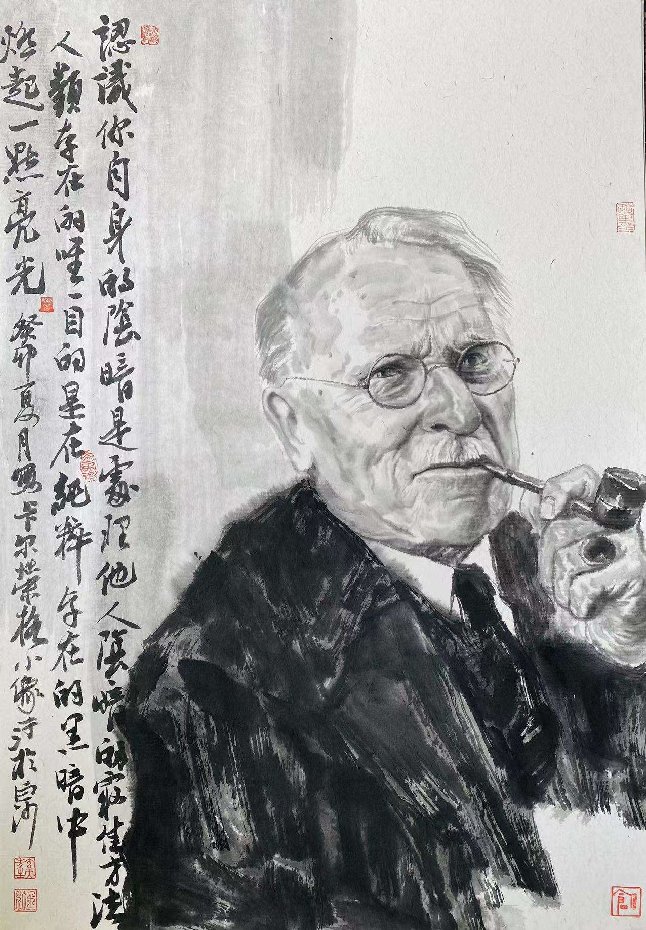 王一汀_中外名人水墨肖像系列(二)