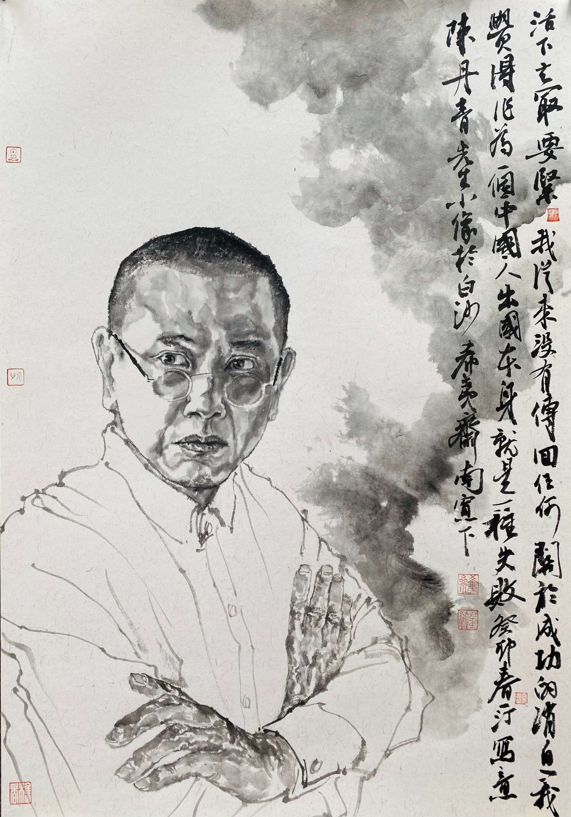 王一汀_中外名人水墨肖像系列(一)