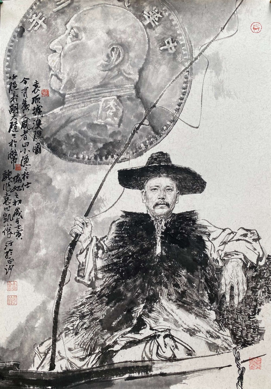 王一汀_中外名人水墨肖像系列(一)