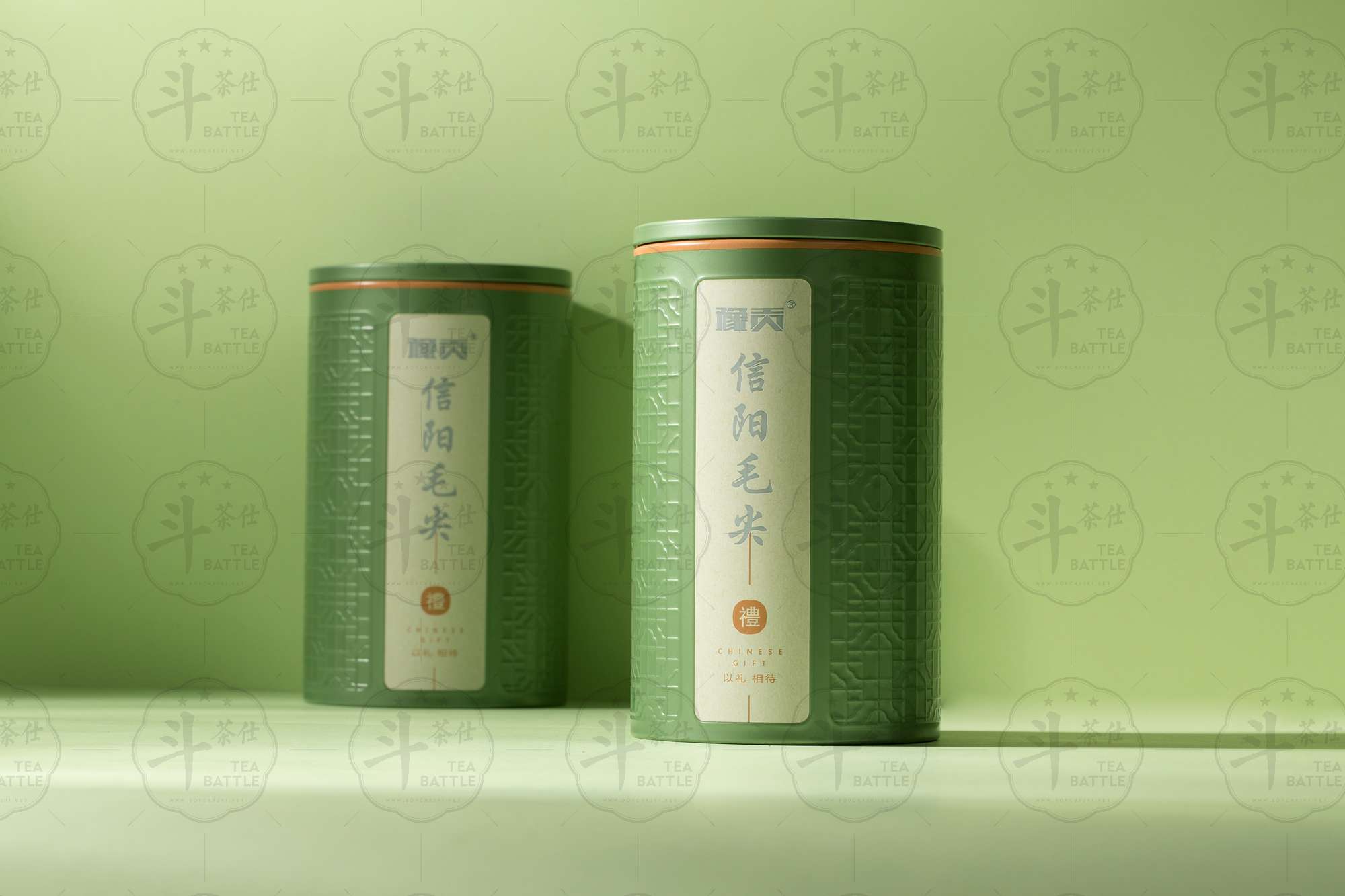 2024年春茶信阳毛尖-单铁罐-绿色罐子-豫贡