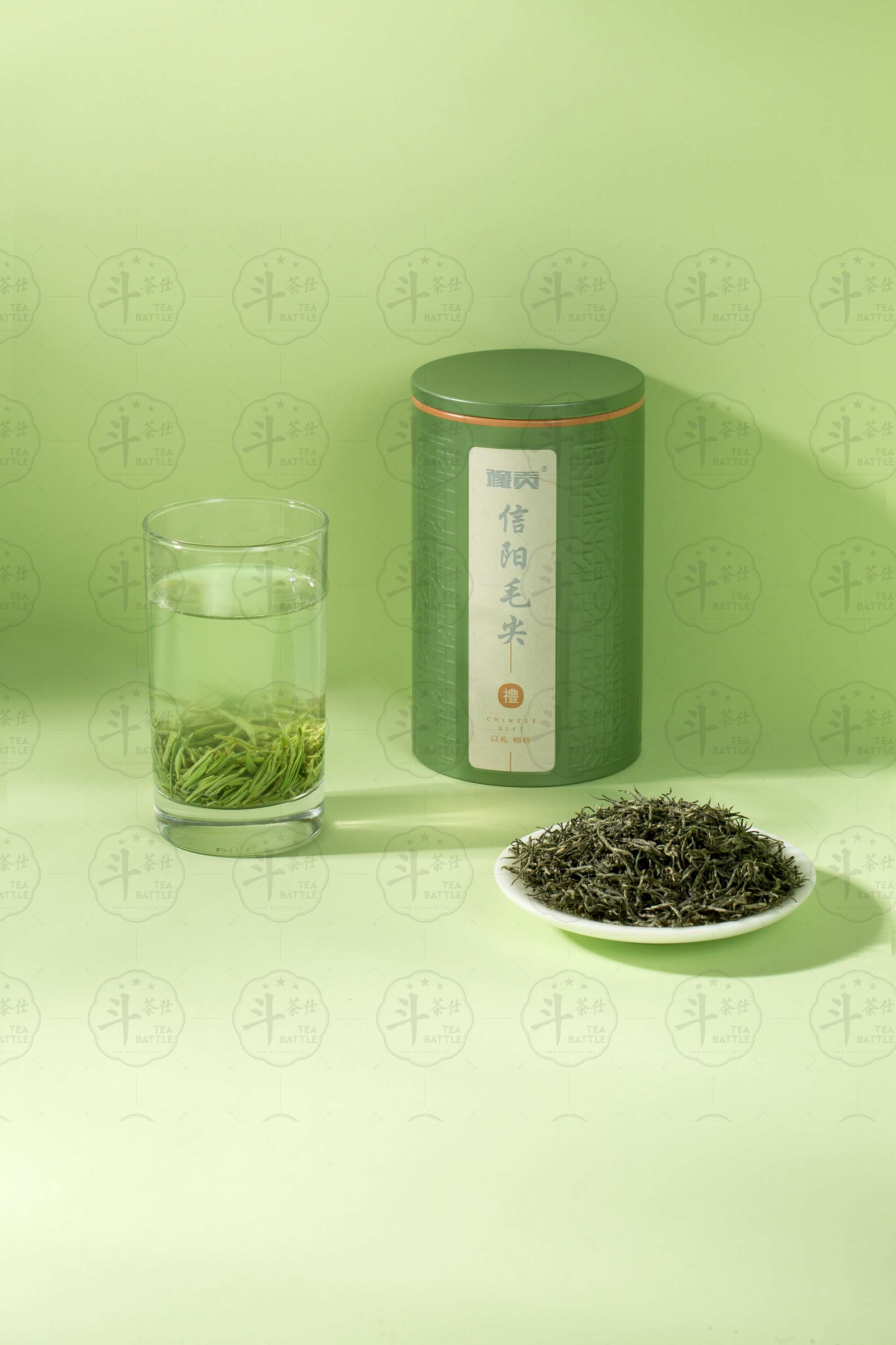 2024年春茶信阳毛尖-单铁罐-绿色罐子-豫贡