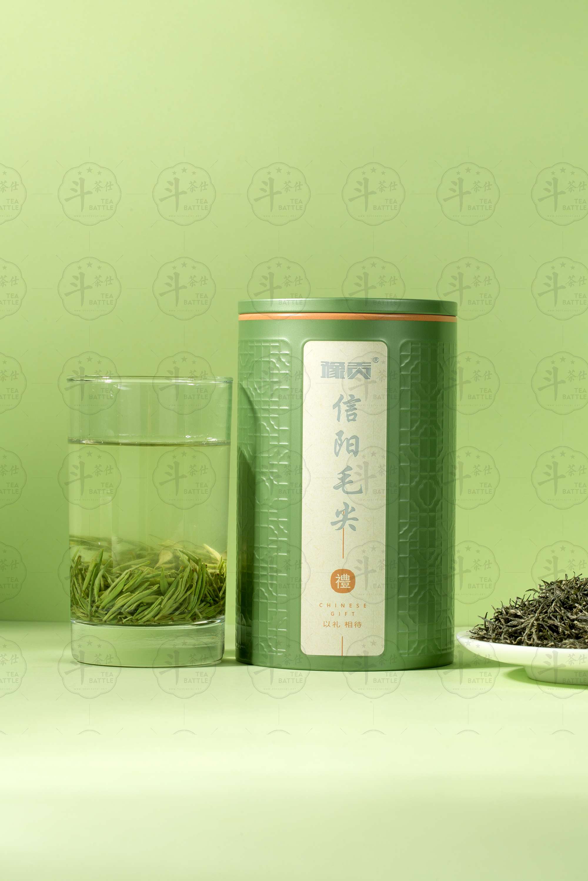 2024年春茶信阳毛尖-单铁罐-绿色罐子-豫贡