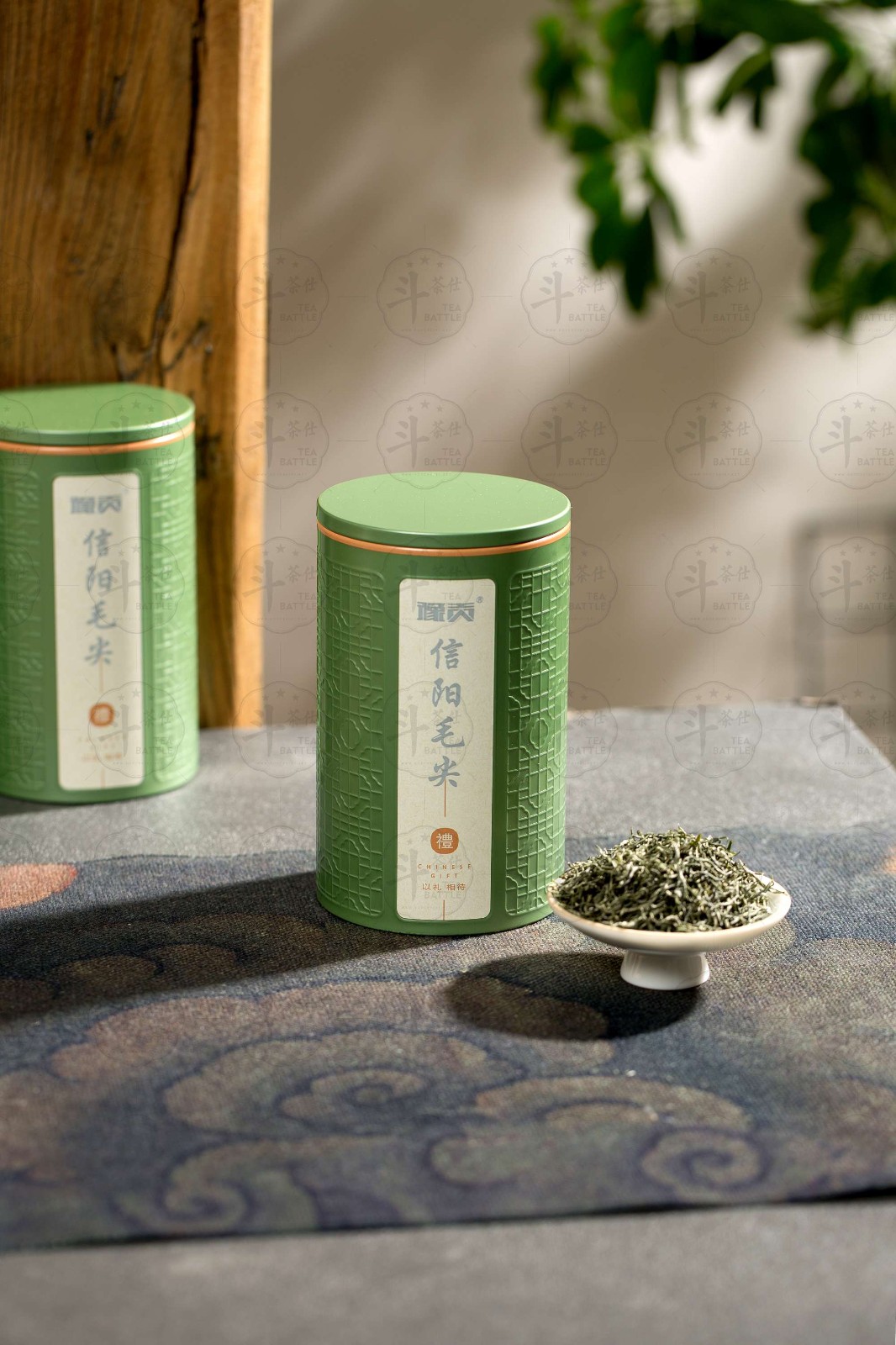 2024年春茶信阳毛尖-单铁罐-绿色罐子-豫贡