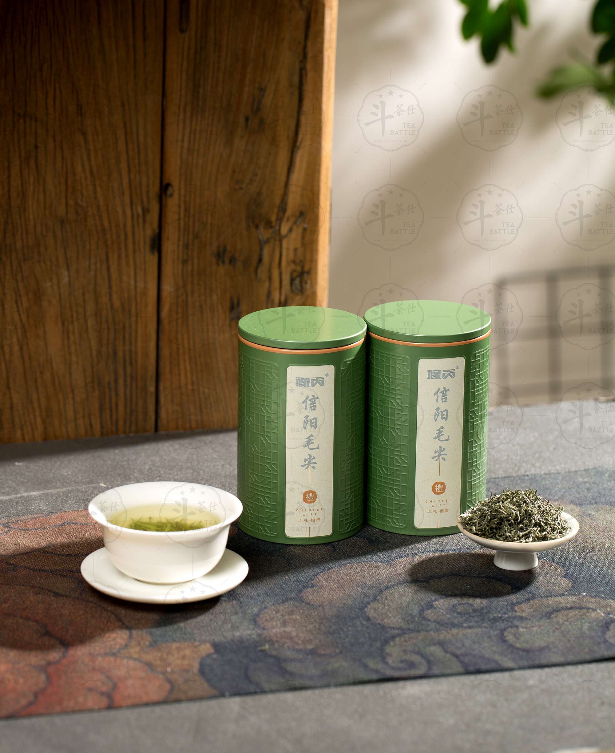 2024年春茶信阳毛尖-单铁罐-绿色罐子-豫贡