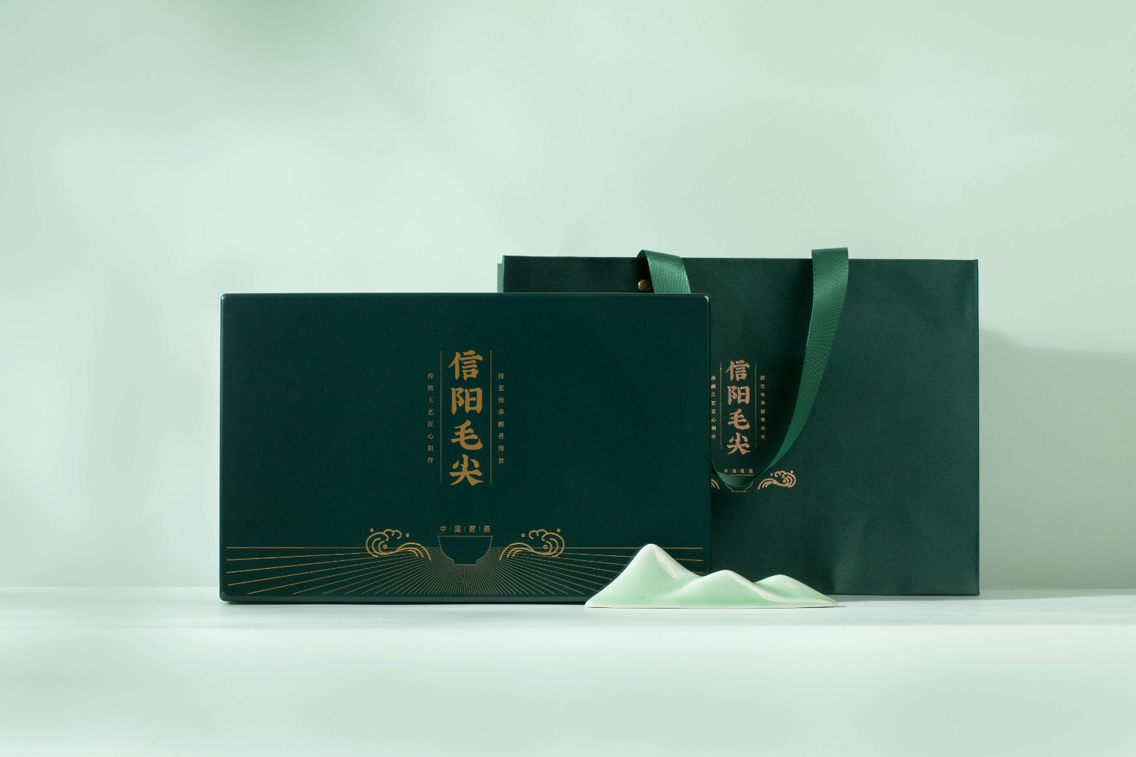 信阳毛尖礼盒双瓷罐-洪盛包装