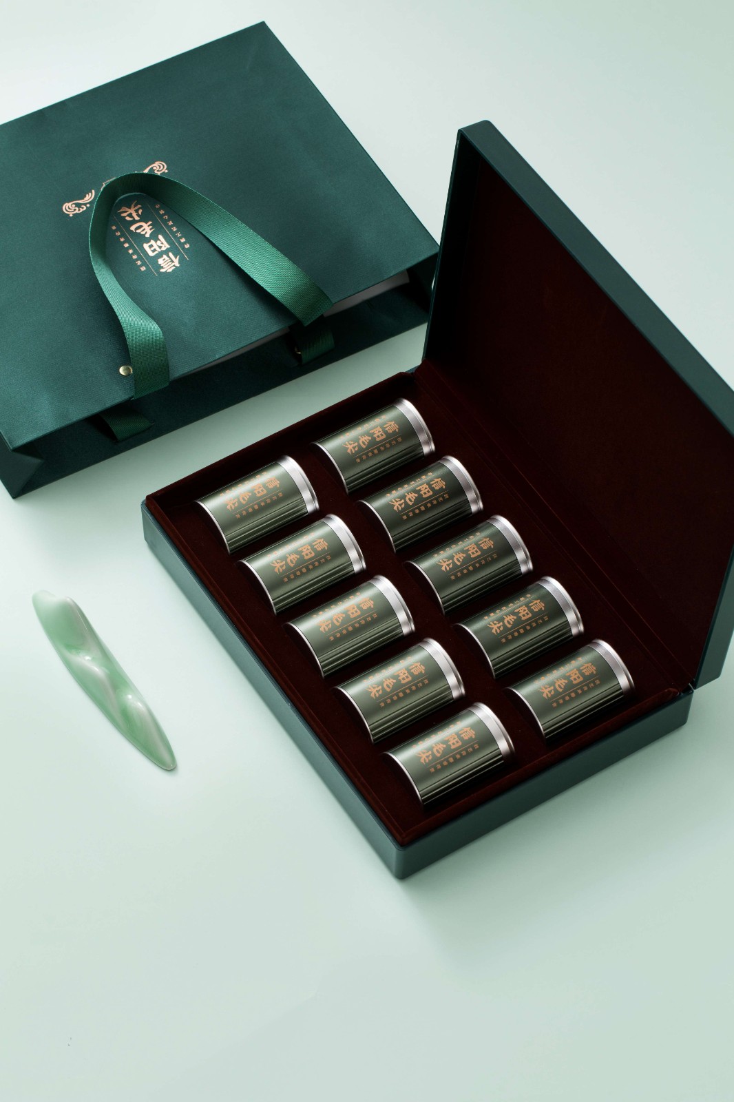 信阳毛尖礼盒茶礼小罐-洪盛包装