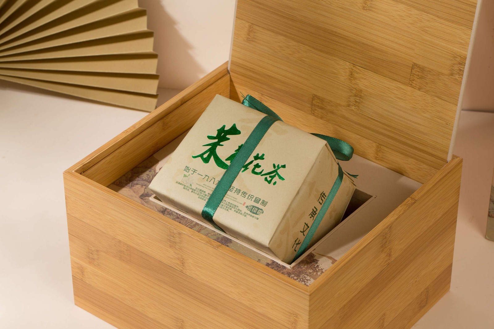 粒粒香2024年茉莉花茶新品-手包纸礼盒-单盒双盒装