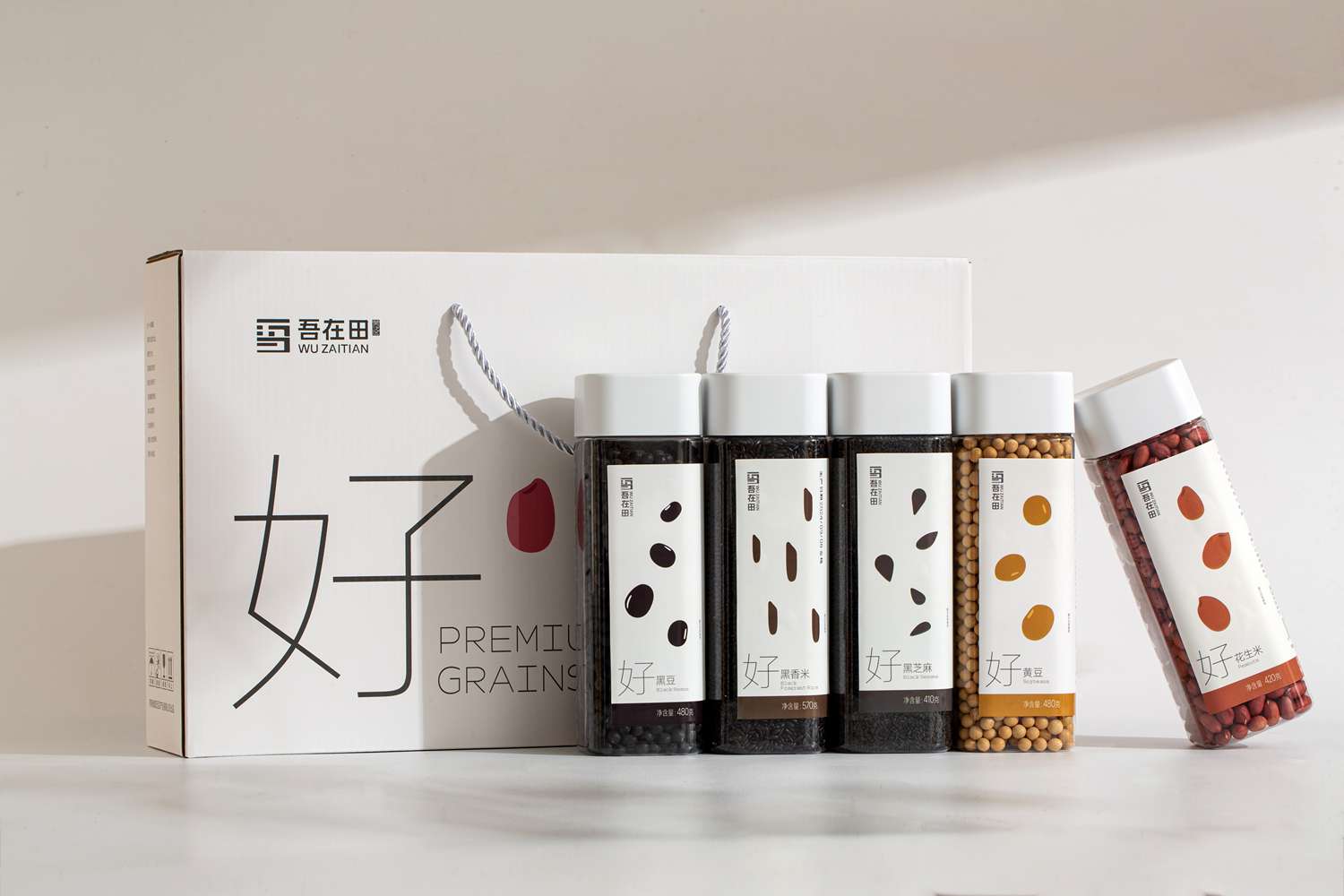 吾在田-杂粮-五谷粥-精品礼盒-产品拍摄
