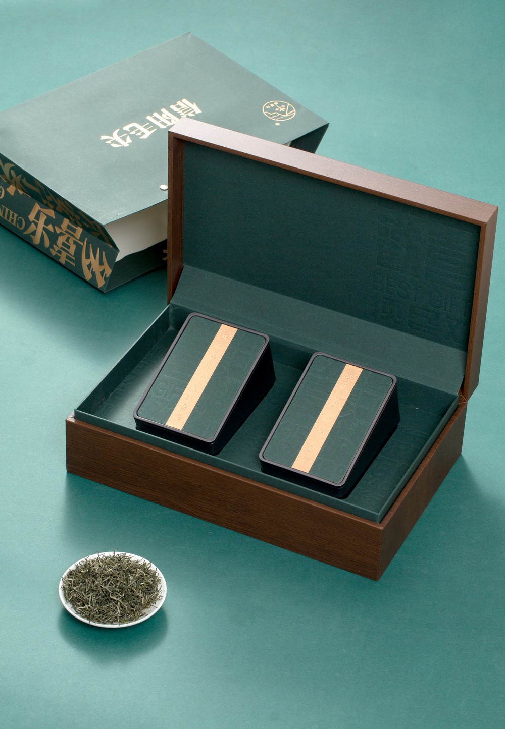 四望山-信阳毛尖礼盒，双铁罐