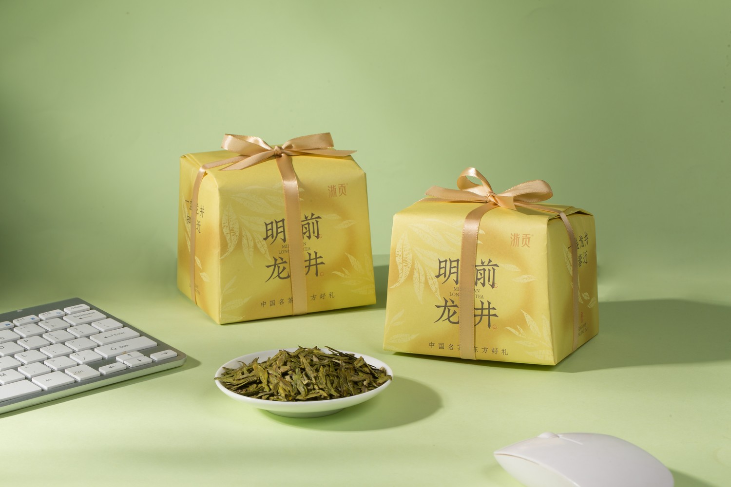 浙贡-西湖龙井-手包纸-绿茶-产品拍摄
