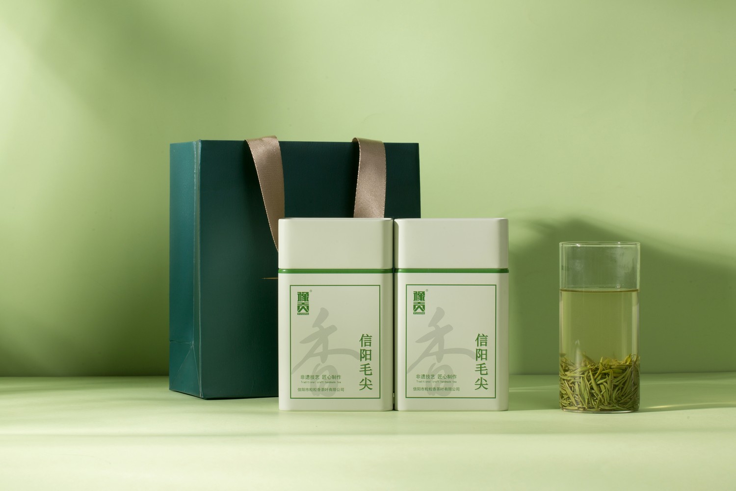 豫贡-信阳毛尖-绿茶-产品拍摄