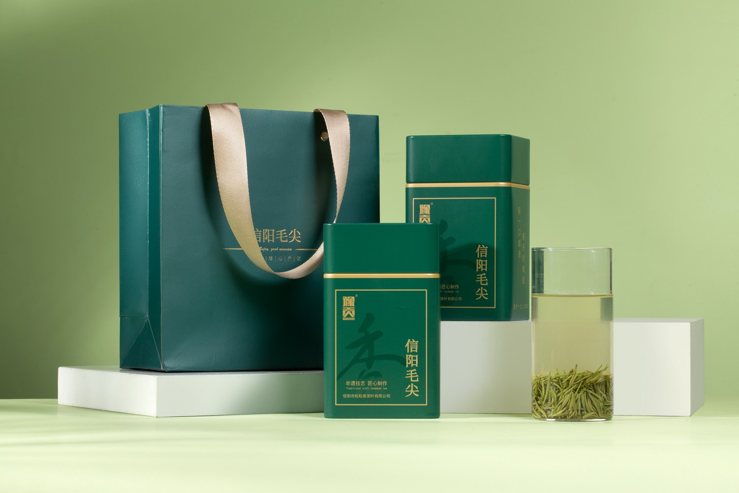 豫贡-信阳毛尖-绿茶-产品拍摄