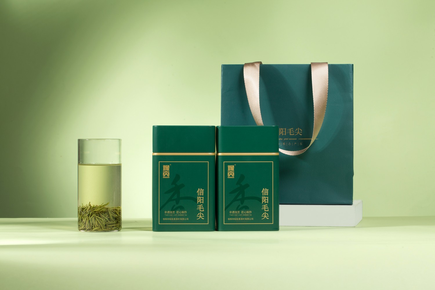 豫贡-信阳毛尖-绿茶-产品拍摄