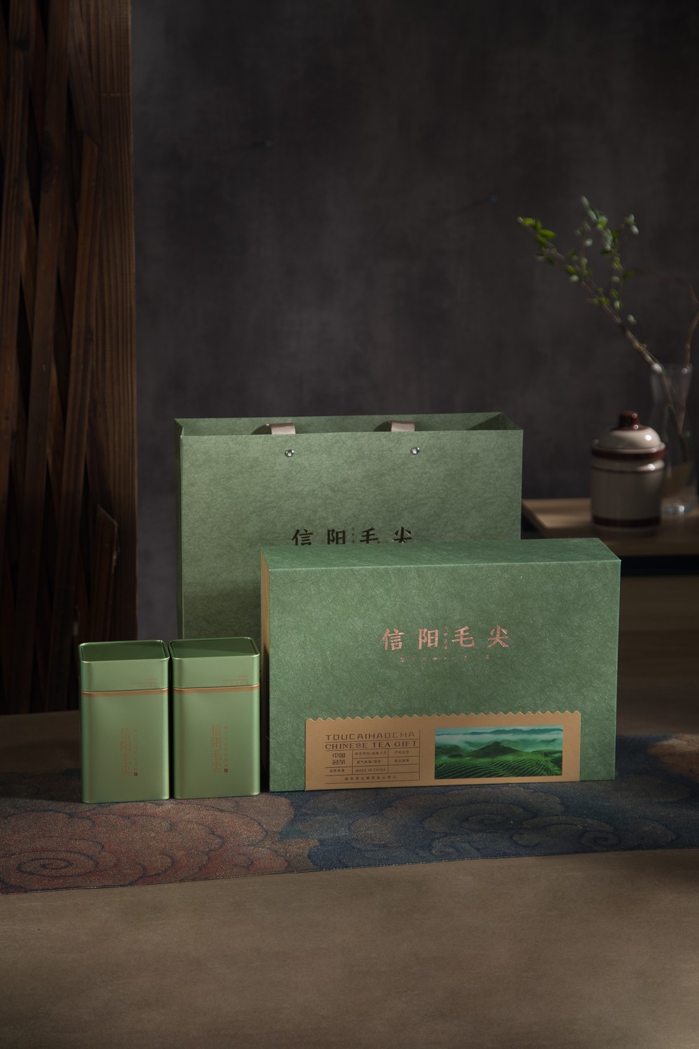 大森林-信阳毛尖-礼盒-易拉扣-产品拍摄