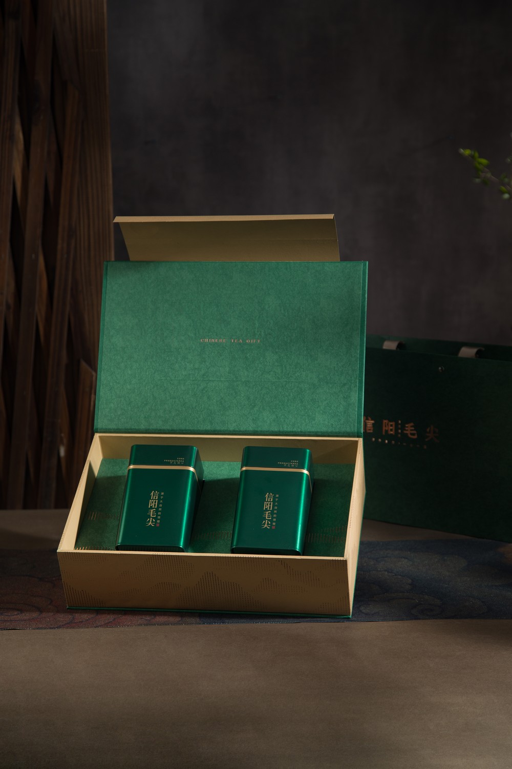 大森林-信阳毛尖-礼盒-易拉扣-产品拍摄