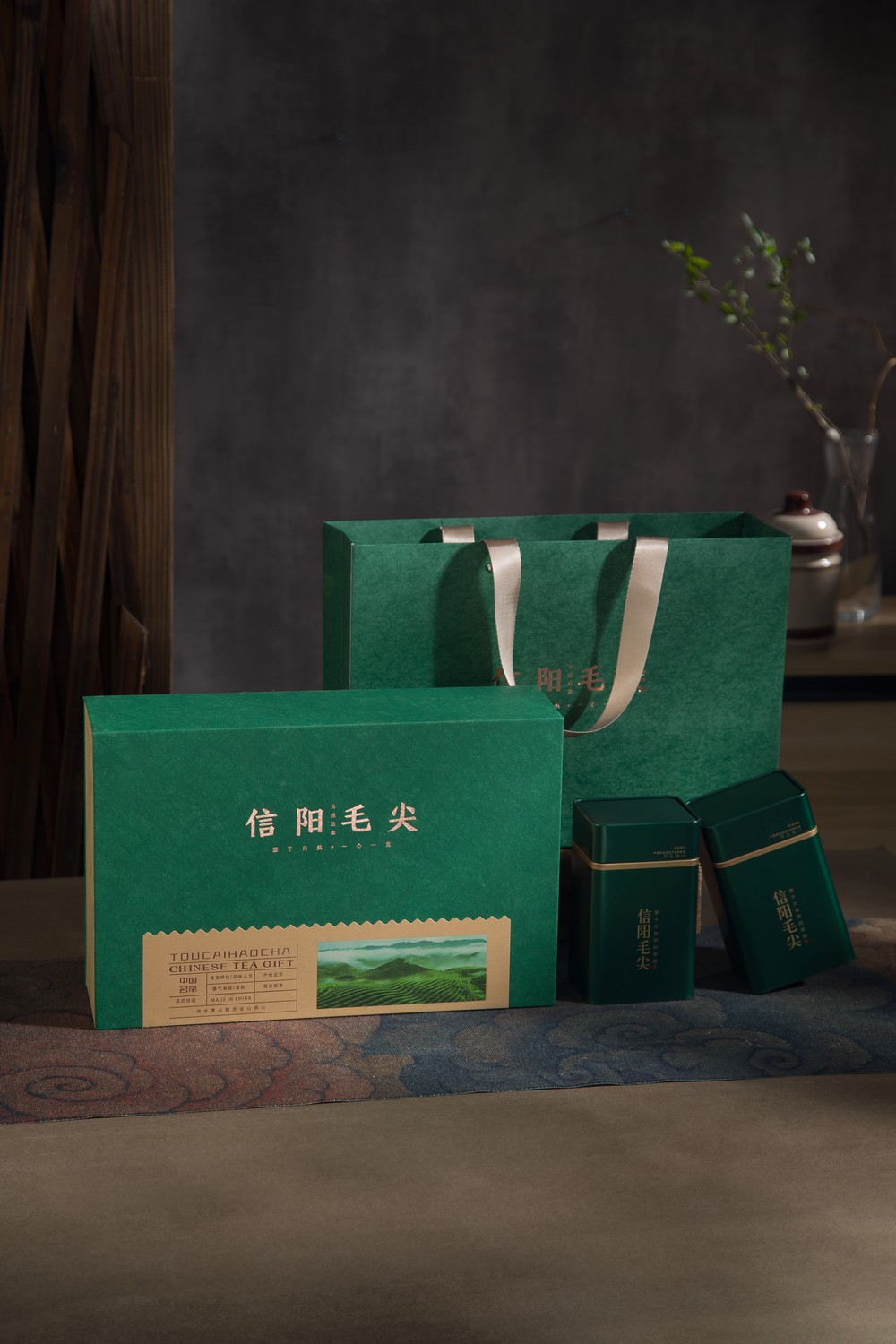 大森林-信阳毛尖-礼盒-易拉扣-产品拍摄