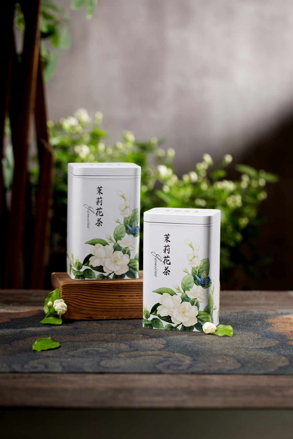 2025粒粒香茉莉花茶 双铁盒
