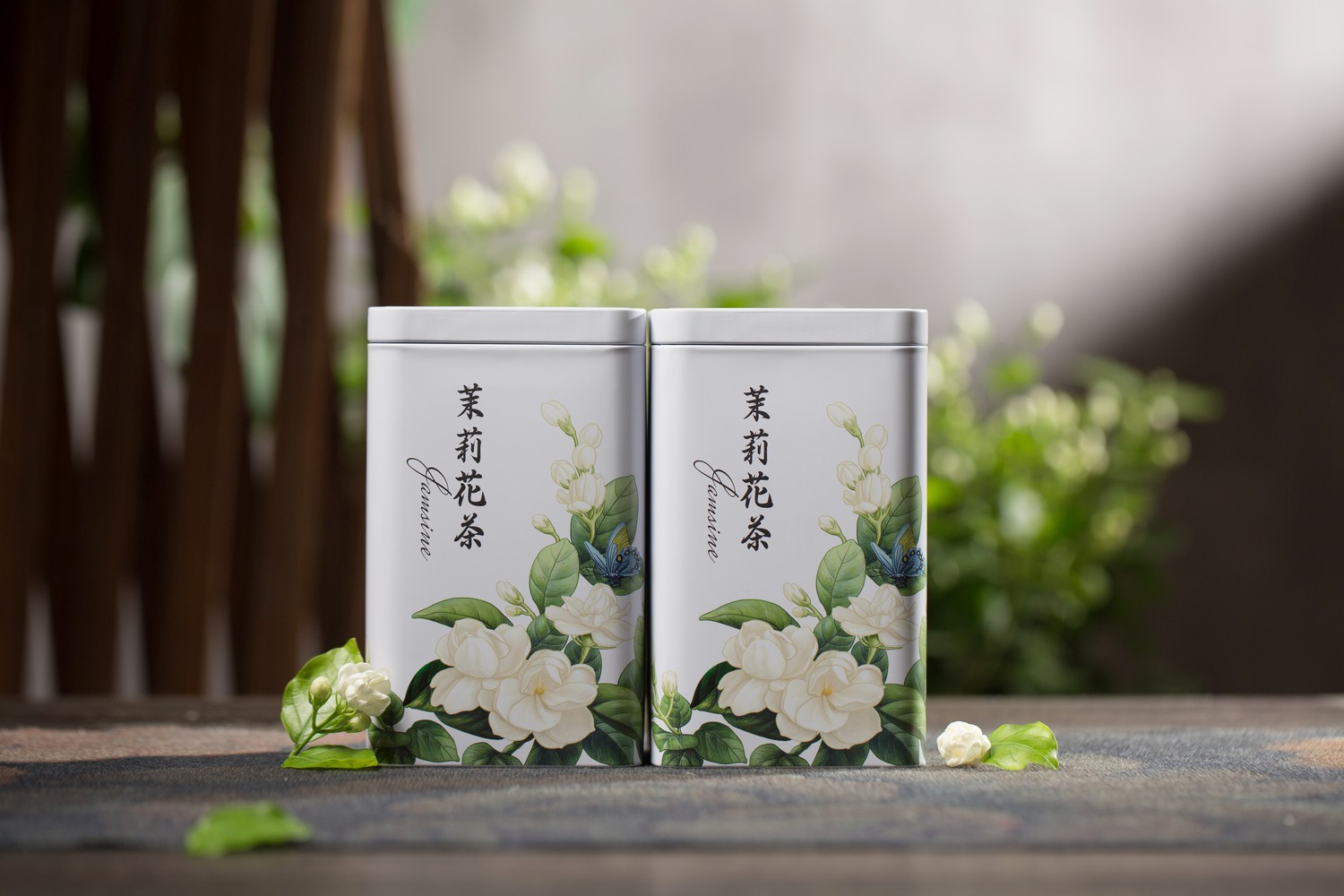 2025粒粒香茉莉花茶 双铁盒