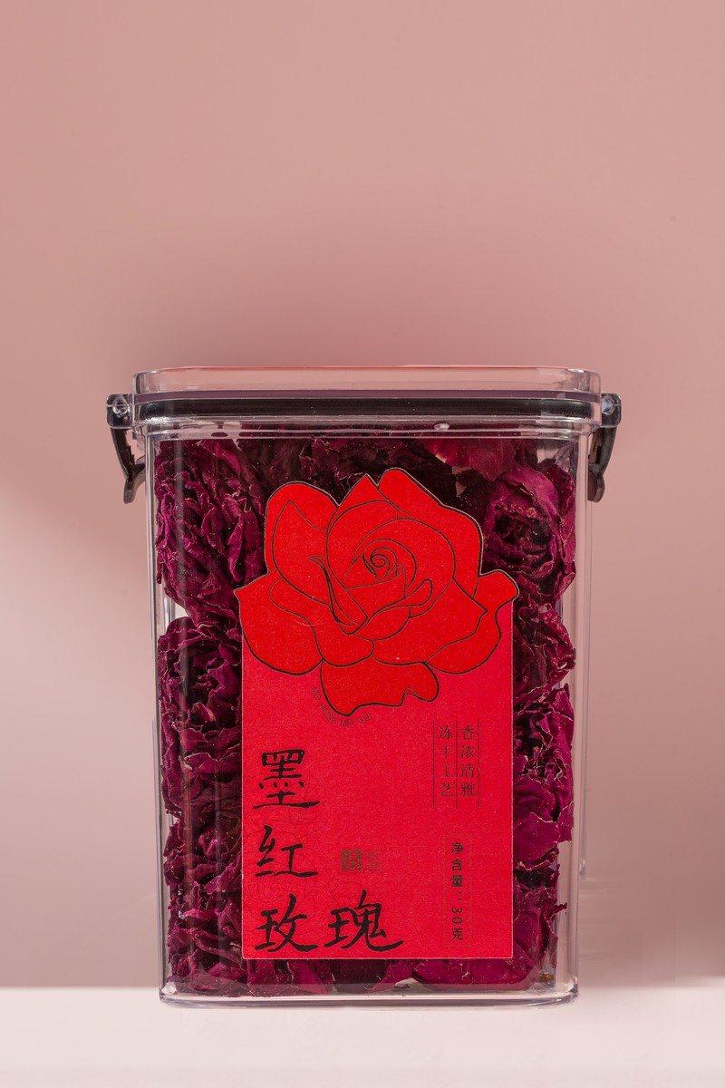 墨红玫瑰花茶代用茶三角袋-产品拍摄