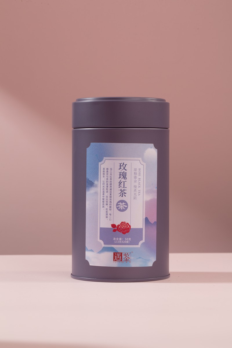 墨红玫瑰花茶代用茶三角袋-产品拍摄