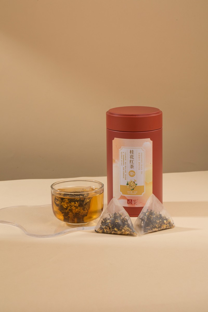墨红玫瑰花茶代用茶三角袋-产品拍摄