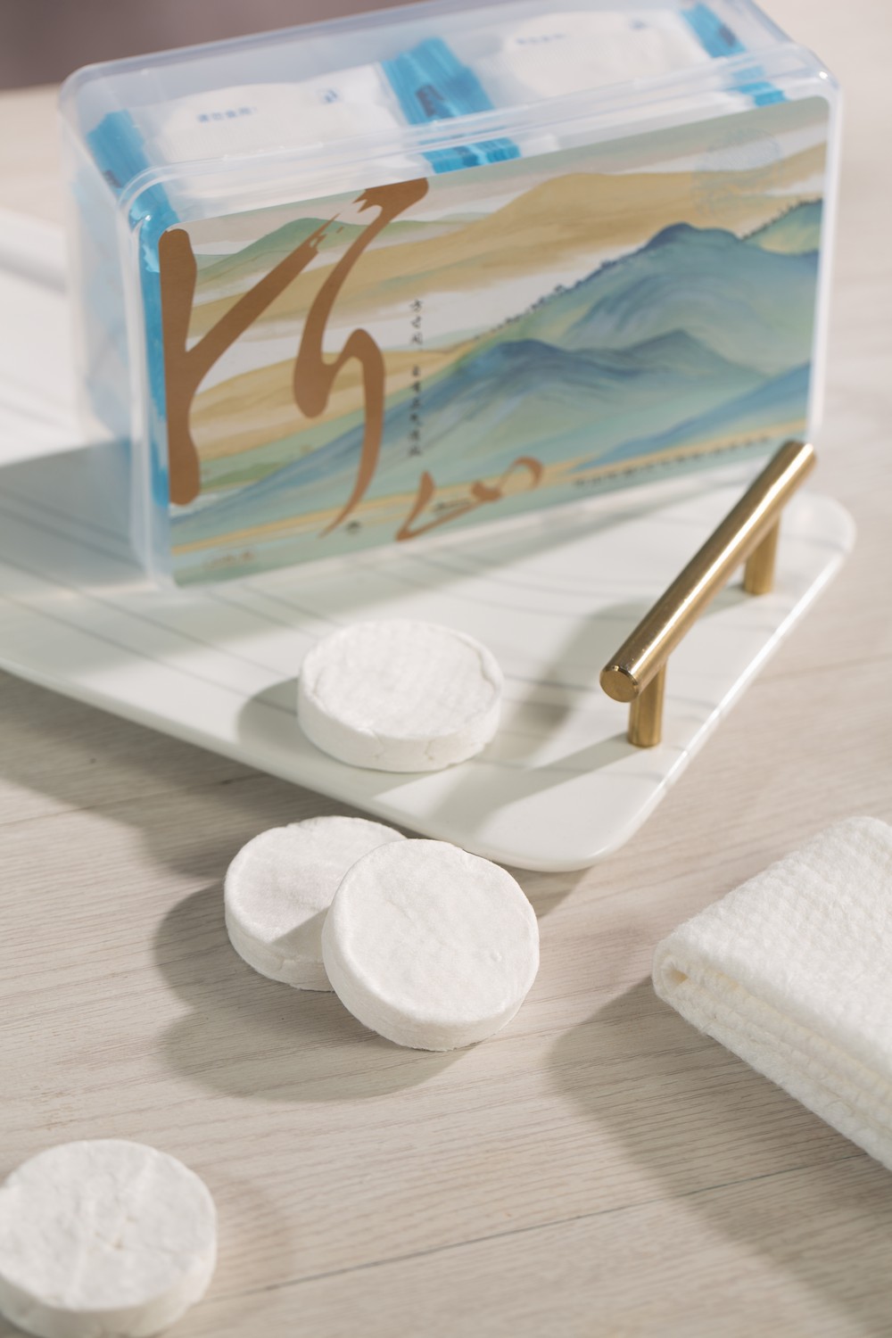 河山优品-压缩毛巾——产品拍摄