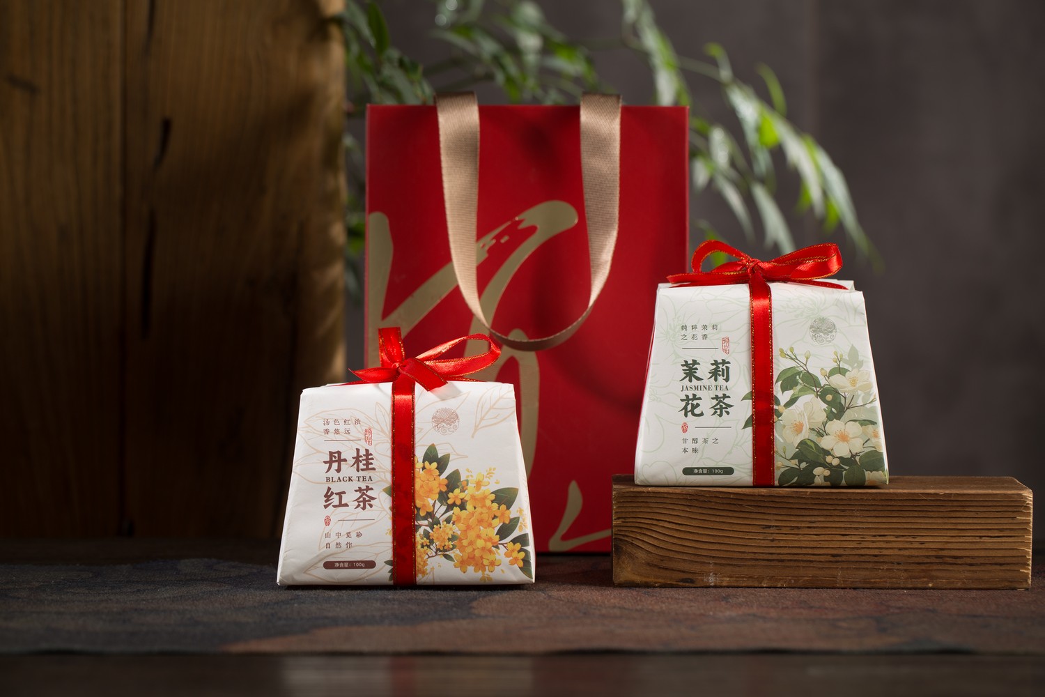 茉莉花茶、桂花红茶——产品拍摄