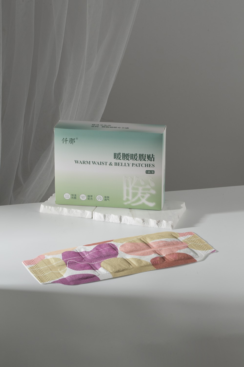 仟那-暖腰暖腹贴-产品拍摄