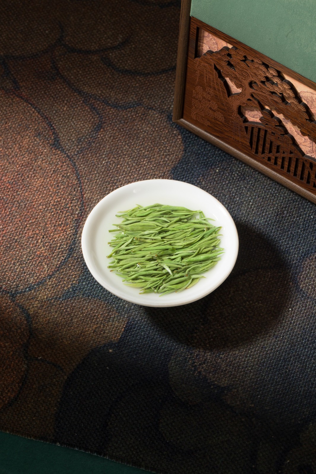 豫贡-信阳毛尖-双瓷罐2斤装-产品拍摄